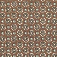 Brown and Grey Flower and Dot Print Italian Paper ~ Carta Varese Italy